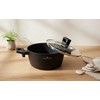 ZWIEGER FORTE PUODAS 4,5 L SU DANGIU 24 CM Juodas INDUKCINIS ALUMINIUMAS