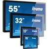 Monitorius iiyama ProLite TF1015MC-B3, 25,7cm (10,1), Projected Capacitive, 10 TP, USB, Ethernet, kit (USB), juodas