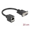 Delock serijinis RS-232/422/485 adapteris DB9 lizdas į RJ45 lizdą