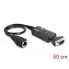 ADAPTER DB-9(COM)(M)->RJ45(F) NA KABLU 50CM JUODA DELOCK