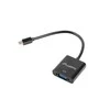 LANBERG AD-0017-BK adapteris HDMI-A M ->VGA F su garso kabeliu
