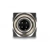 „DeLOCK“ M12 adapteris, D kodavimo, 4 kontaktų kištukas į RJ45 jungtį, tiesus, M12, RJ-45, juodas