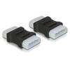 ADAPTER MOLEX 4PIN M/M DELOCK