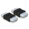 Delock Adapteris 4 kontaktų Molex lizdas-lizdas