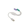 LANBERG AD-0025-W adapter USB->PS/2 x2 baltas