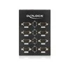 USB adapteris Delock USB - RS- 232 x8 Juodas (61860)