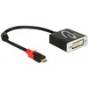 USB adapteris Delock USB-C - DVI Juodas (61213)
