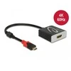 DELOCK adapteris USB tipo C kištukinis HDMI lizdas DP altinis režimas/Thunderbolt 3 4K 60 Hz aktyvus