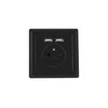LANBERG AC-WS01-USB2-E-B AC sieninis lizdas prancūziškas su 2 prievadų USB 2,1A pakrovėju, Juodas