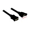 HDMI kabelis F/F V1.4 0.25M JUODA DO PANELU DELOCK