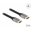 Delock Ultra High Speed HDMI kabelis 48 Gbps 8K 60 Hz pilkas 2 m sertifikuotas