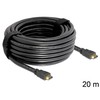Delock Cable didelės spartos HDMI su eternetu – HDMI A Stecker > HDMI A Stecker 20 m