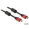 Delock Cable High Speed HDMI, HDMI A kištukas > HDMI A kištukas 2 m