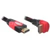 DELOCK kabelis didelės spartos HDMI su Ethernet kampu A-A / vyriškas-vyras 5m