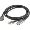 Lanberg HDMI (M) to Displayport (M) cable 4K, Juodas | CA-HDDP-20CU-0018-BK | 1.8 m