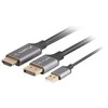 Lanberg kabelis HDMI(M) - DisplayPort(M) 1m 4K juoda