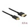 Delock Cable HDMI A kištukas > HDMI Micro D kištukas 3D 4K 0,5 m