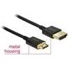 Kabelis Delock Juodas HDMI mini - HDMI (84778)