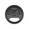 Delock 3 prievadų stalo šakotuvas, 1 x USB Type-C™ ir 2 x USB Type-A + HD garso prievadai