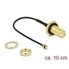 Delock antenos kabelio SMA lizdas, skirtas montuoti > Suderinamas su MHF /U.FL-LP-068