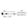 USB kabelis Delock USB-A - microUSB + USB-C 1.1 m Juodas (85723)