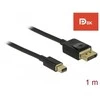 Kabelis Delock Rodyti Port Mini - DisplayPort 1m juoda (84927)