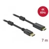 KABELIS DISPLAYPORT(M) V1.2->HDMI(M) 7M 4K 60HZ AKTYWNY JUODA DELOCK
