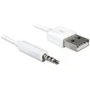 Delock Cable USB-A kištukas > Jack 3,5 mm kištukas 4 kontaktų iPod Shuffle 1 m