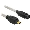„FIREWIRE“ LAIDAS 1394B(M) 9 PIN->1394A(M) 4 PIN 2M DELOCK