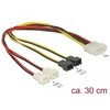 Delock Molex - 2- pin, 0,3m, Multicolor (83343)