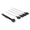 Delock Cable Mini SAS HD SFF 8643 x4 > 4x SATA 1 m