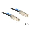 DELOCK Cable Mini SAS HD x 4 SFF 8644 male > Mini SAS HD x 4 SFF 8644 male 2 m