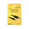 USB kabelis Delock USB-A - mini Jack 3,5 mm 1,8 m Juodas (83115)