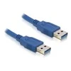 „Delock“ kabelis USB 3.0 A tipo kištukas > USB 3.0 A tipo kištukas 1 m mėlynas