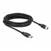 DELOCK Cable USB 3.0 Type-A male > USB 3.0 Type-B male 5.0 m juodas