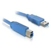 Kabelis USB Delock USB-A - 5 m Mėlyna (82582)
