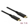 Delock Cable USB 3.1 Gen 2 USB Type-C™ kištukas > USB Type-C™ kištukas el. žymeklis 1 m juodas