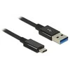 Delock Kabelis USB Digitus USB-A - USB-C 1 m Juodas (83983)