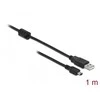 Delock Atrakinimo kabelis USB 2.0-A > USB mini-B 5 kontaktų 1 m vyriškas / vyriškas
