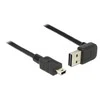 KABELIS USB MINI(M)->USB-A(M) 2.0 1M KAMPINIS GÓRA/DÓŁ EASY-USB JUODA (CANON) DELOCK