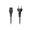 LANBERG maitinimo laidas CEE 7/7->IEC 320 C13 1,8 m tiesus