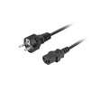 LANBERG maitinimo laidas CEE 7/7->IEC 320 C13 1,8 m tiesus