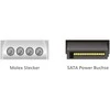 KABELIS ZASILAJĄCY WEWNĘTRZNY MOLEX(M)->SATA(F) 12CM DELOCK