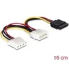 Delock SATA 15- pin - Molex x2, 0,16m, Multicolor (60103)