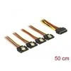 Delock SATA 15- pin - SATA 15- pin x4.5m, Multicolor (60158)