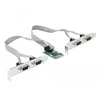 Kontroler Delock Mini PCI Expr Card 4x D-Sub9 (95243)