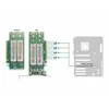 Kontroler Delock PCI Express 4.0 x16 Karta do 4 x wewnętrznych NVMe M.2 Key M 110 mm - Bifurcation - Low Profile Formfaktor