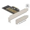 Delock karta PCI Express x4 - 1x M.2 Key M NVME vidinis žemo profilio skydelis