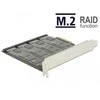 Valdiklis Delock PCie x4 – 4x M.2 SATA B raktas (89888)