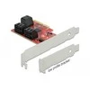 DELOCK 6 prievadų SATA PCI Express x4 plokštė - žemo profilio formatas